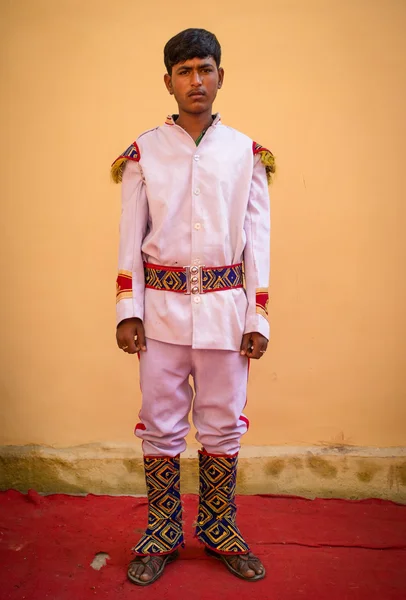 Indian musician poses — Stock fotografie