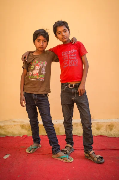 Dois meninos indianos — Fotografia de Stock