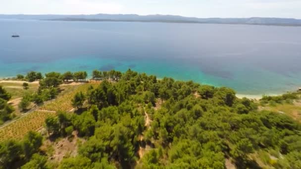 Island of brac, Croatia. — Stock Video