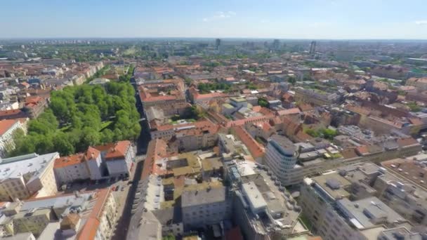 Centrala Zagreb på dagtid — Stockvideo