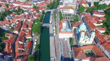 Ljubljanica Nehri'nin ve Ljubljana şehir
