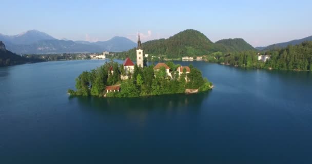 Hermoso lago Bled — Vídeo de stock