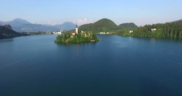 Prachtige lake Bled — Stockvideo