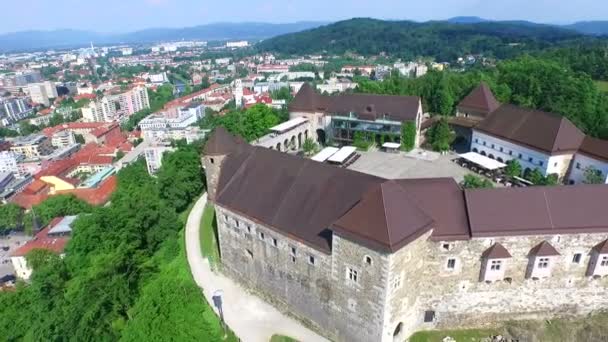 Ljubljana vára Szlovéniában. — Stock videók