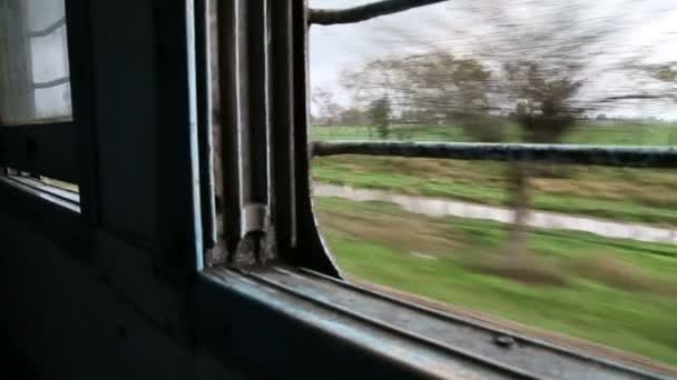 Jízda vlakem v Amritsar. — Stock video