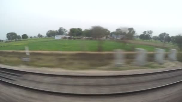 Train ride through India. — Stock Video