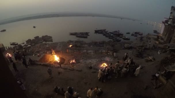 Baía do mar de Mumbai à noite — Vídeo de Stock