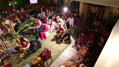 Jodhpur geleneksel hindu düğün.