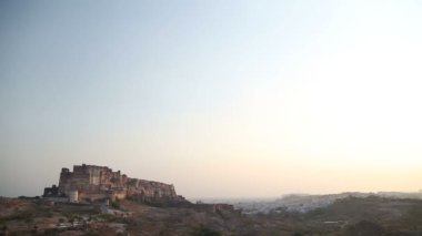 Mehrangarh fort yukarıda açık gökyüzü