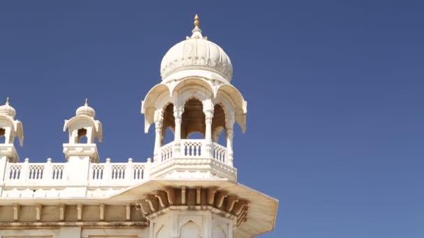 Jaswant thada tempio a jodhpur . — Video Stock