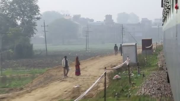 Visa på förorts landskap i Jodhpur — Stockvideo