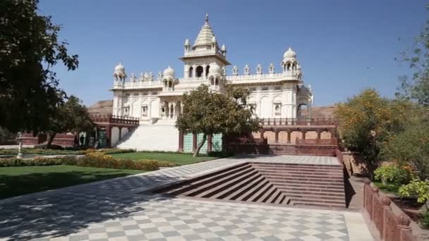 Jaswant Thada tempel — Stockvideo