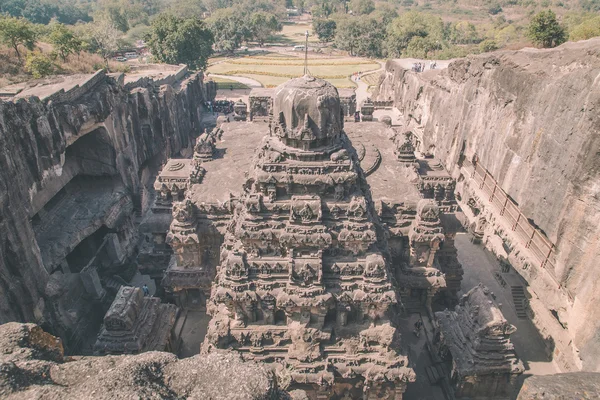 Noordkant van Kailasa tempel deel — Stockfoto