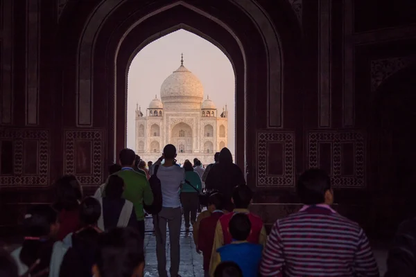 Tadź Mahal od wewnątrz Wielka Brama — Zdjęcie stockowe