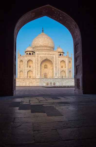 Taj Mahal fra Mihman Khana – stockfoto