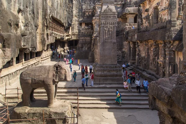 Ellora 동굴의 Kailasa 사원 부분 — 스톡 사진