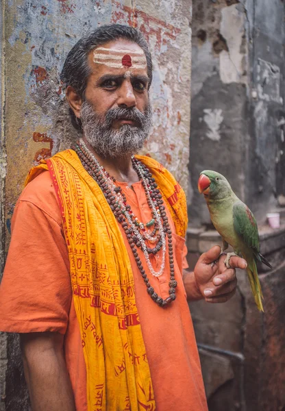 Mann gibt vor, ein Sadhu zu sein — Stockfoto