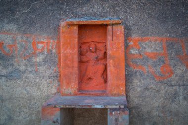 Mini Hindi religious wall sculpture