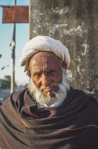 Elderly tribesman — Stock Photo, Image