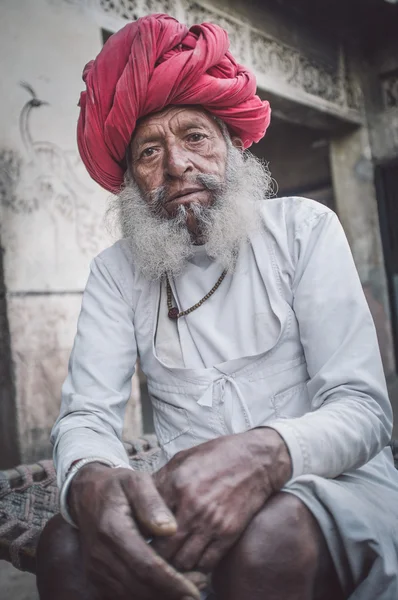 Homem das tribos rabari — Fotografia de Stock