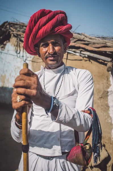 Rabari tribesman standing — Stock Photo, Image