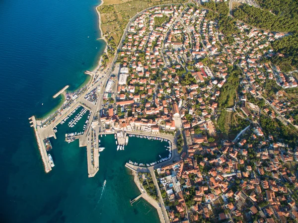 Hafen von Supetar, auf der Insel Brac — Stockfoto