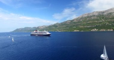 cruise ship in Adriatic, Croatia