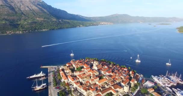 Ciudad de Korcula, Croacia — Vídeos de Stock