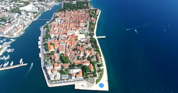 Hermosa ciudad de Zadar, Croacia — Vídeo de stock