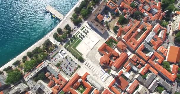 Çatıları Zadar, Hırvatistan — Stok video