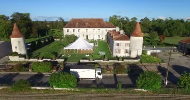 Schloss Bourbet, Frankreich — Stockvideo