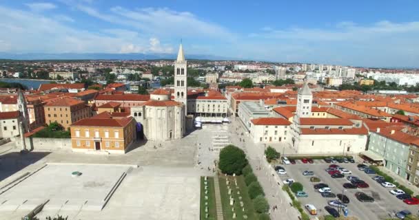 Oude stad van Zadar — Stockvideo