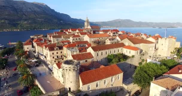 Città di Korcula, Croazia — Video Stock