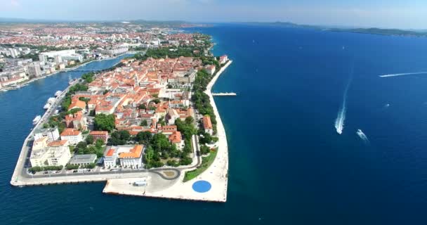 Belle ville de Zadar, Croatie — Video