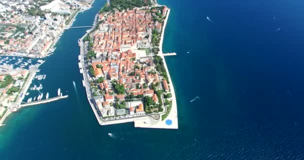 Hermosa ciudad de Zadar, Croacia — Vídeos de Stock