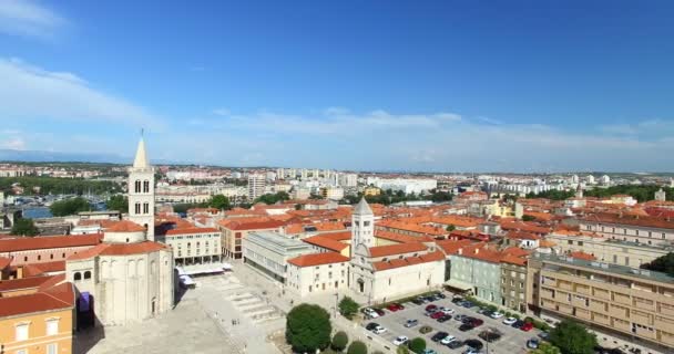 Oude stad van Zadar, Kroatië — Stockvideo