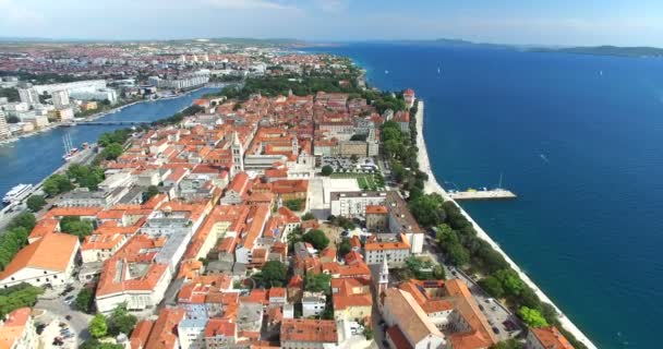 Mooie Zadar in Kroatië — Stockvideo