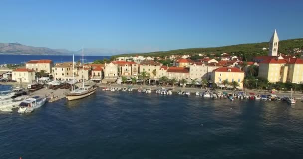 Supetar marina on Island of Brac — Stock videók