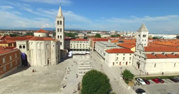Cidade velha de Zadar — Vídeo de Stock