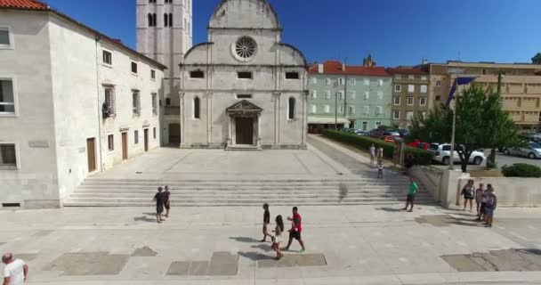 Saint Mary kerk in Zadar — Stockvideo