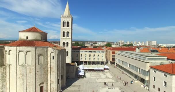 Kirche des Heiligen Donatus in Zadar — Stockvideo