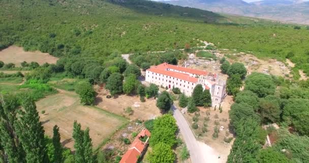 Krupa kloster, Kroatien — Stockvideo