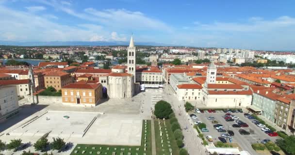 Oude stad van Zadar, Kroatië — Stockvideo