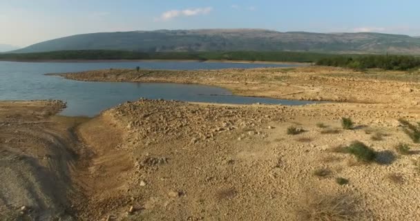 Peruca lake, Kroatië — Stockvideo