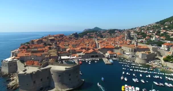 Gamla stan i Dubrovnik — Stockvideo