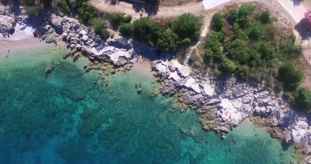 Martinscica pláž na ostrově Cres — Stock video