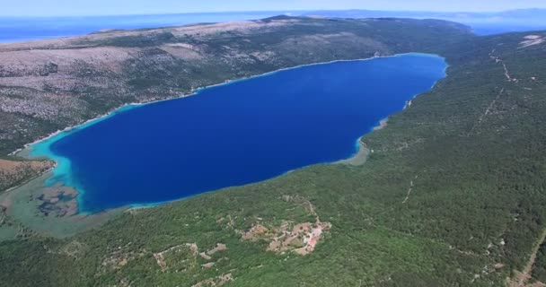 Lake Vrana in Kroatië — Stockvideo