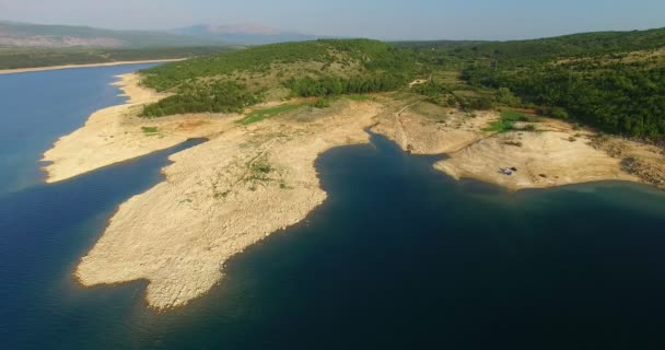 Peruca lake, Chorvatsko — Stock video