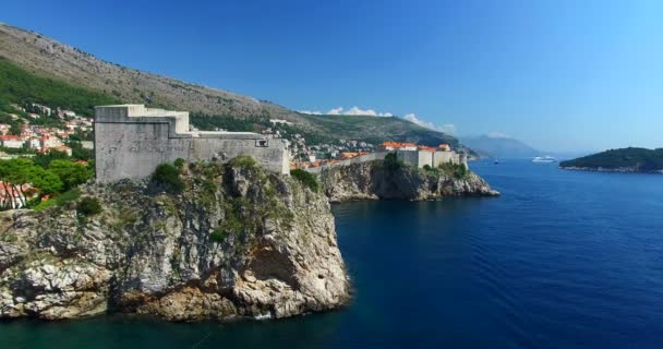 Eski Dubrovnik kasabası — Stok video