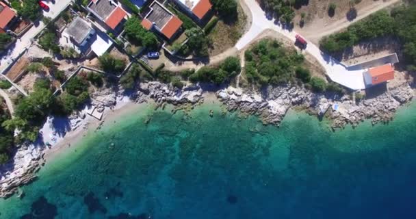Martinscica beach on Island of Cres — Stock Video